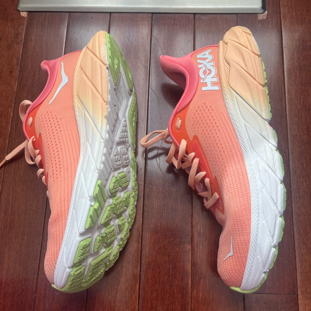 Hoka Women's Orange Running Shoes - Picture 7 of 9